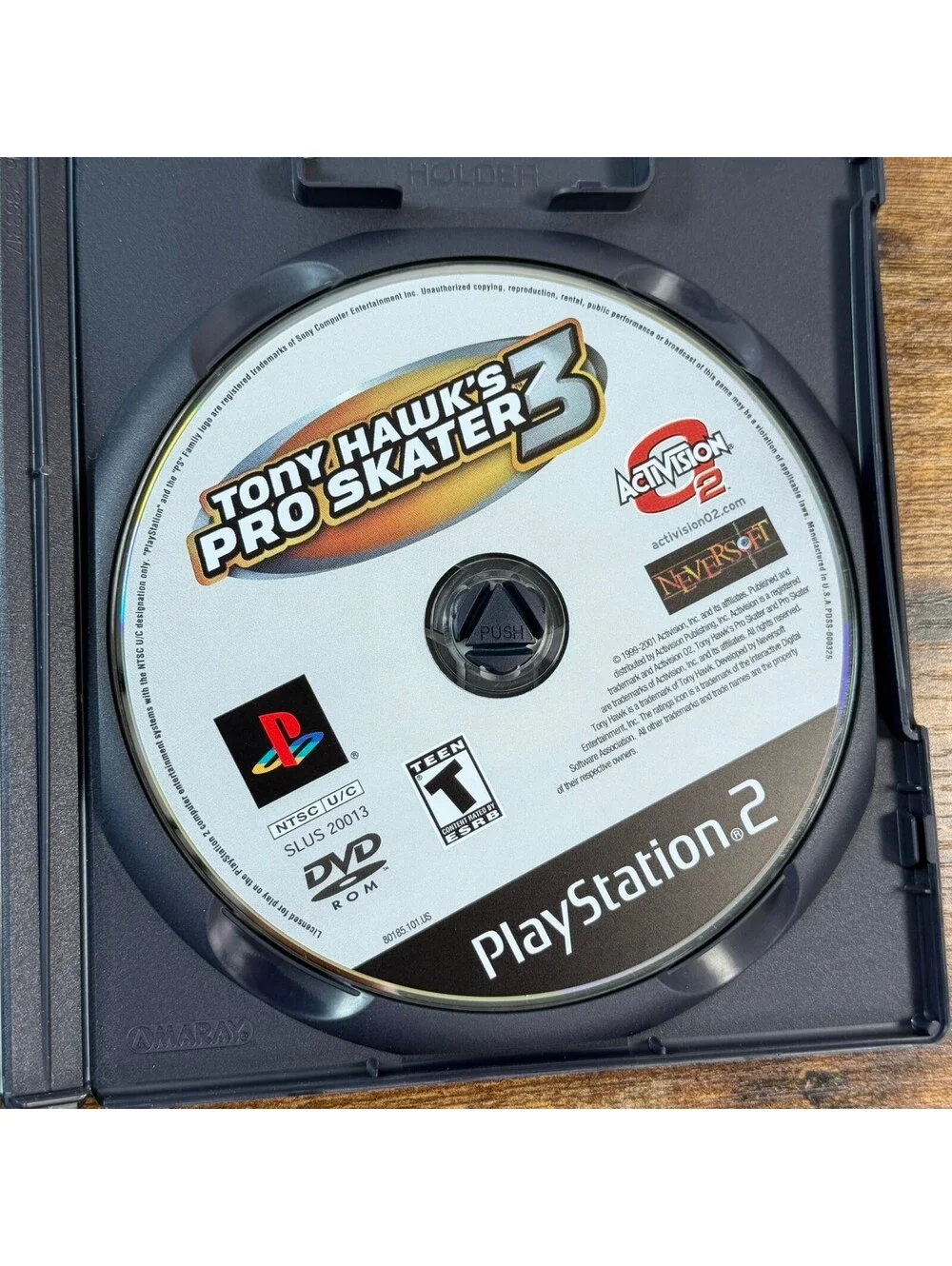 Tony Hawk's Pro Skater 3 PS2 Black Label Disc + Case Tested Working No Manual